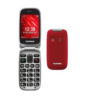 Telfono Mvil Telefunken S560/ Para Personas Mayores/ Rojo