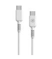 Cable USB 2.0 Tipo-C Muvit For Change MCUSC0008/ USB Tipo-C Macho - USB Tipo-C/ Hasta 60W/ 1.2m/ Blanco