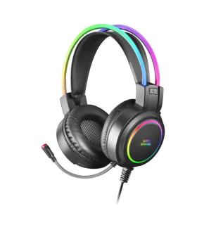 Auriculares Gaming con Micrfono Mars Gaming MHRGB/ Jack 3.5/ Negros