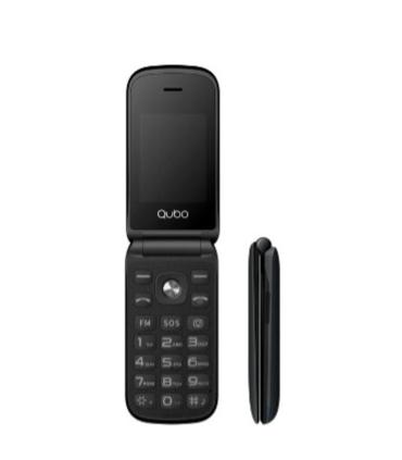 Telfono Mvil Qubo X-209 4G para Personas Mayores/ Negro