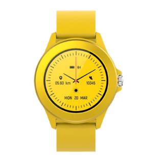 Smartwatch Forever Colorum CW-300/ Notificaciones/ Frecuencia Cardaca/ Amarillo