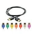 KRAMER CABLE HDMI FLEXIBLE ALTA VELOCIDAD CON ETHERNET ULTRA PLANO COLOR NEGRO (C-HM/HM/PICO/BK-10)