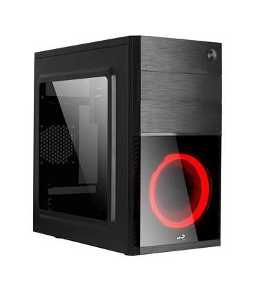 Caja Microatx Gaming Aerocool Cs-105 Ventilador Frontal Red 1xusb3.0+1xusb2.0 Vga Hasta 240mm Color Negro