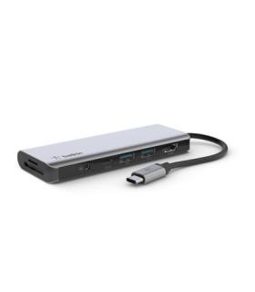 Docking Usb-c Belkin Avc009btsgy A 1xusb-c Pd 3.0 2xusb-a 3.0 1x Jack 3.5 1xlector Sd 1xlector Microsd 1xhdmi 4k Carga 100w