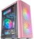 Caja Microatx Gaming Mars Gaming Mc300 Pink Frontal Mesh 3xventiladores 120mm Rgb Lateral De Cristal Templado Sin Fuente De A