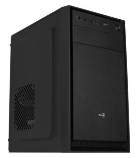 Caja Microatx Aerocool Cs-104 Frontal Con Diseo De Aluminio Pulido Con 1 Bahia De 5.1/4 Incluye Un Ventilador De 12cm Sin Fu