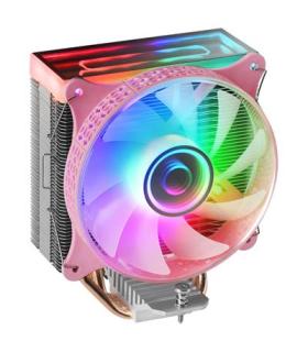 Ventilador Con Disipador De Cpu Mars Gaming Mcpu-vr Pink Diseo Doble Espejo Infinito 4 Headpipes Tdp 180w Ventilador Argb Mu