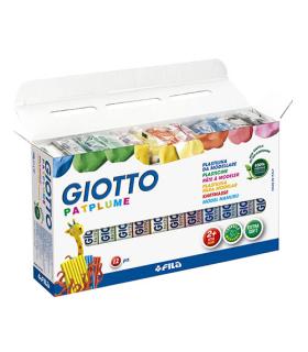 CAJA 12 PLASTILINA PATPLUME 150G GIOTTO F51190000