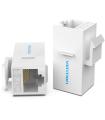 Adaptador Conector RJ45 VDD-B07-W Cat5 UTP/ RJ45 Hembra - RJ45 Hembra/ Blanco