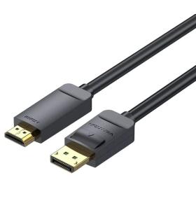 Cable Conversor Vention HAGBJ/ DisplayPort Macho - HDMI 4K Macho/ 5m/ Negro