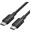 Cable USB 2.0 Tipo-C 3A Vention TRCBH/ USB Tipo-C Macho - USB Tipo-C Macho/ Hasta 60W/ 480Mbps/ 2m/ Negro