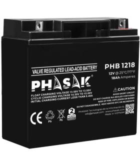 Batera Phasak PHB 1218 compatible con SAI/UPS PHASAK segn especificaciones