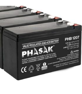 Batera Phasak PHB 1207 compatible con SAI/UPS PHASAK segn especificaciones