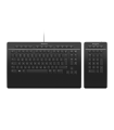 3Dconnexion Keyboard Pro With Numpad Teclado Oficina USB + RF Wireless + Bluetooth QWERTZ Alemn Negro