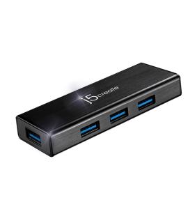 j5create JUH340-N Mini HUB USB 3.0 de 4 puertos - UE RU