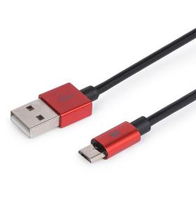 Maillon Technologique Premium MTPMUR241 cable USB USB 2.0 1 m USB A Micro-USB B Rojo