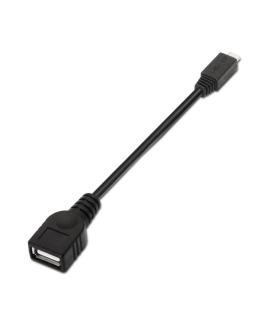 AISENS A101-0031 cable USB USB 2.0 0,15 m USB A Micro-USB B Negro