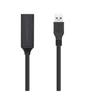 AISENS Cable USB 3.0 Prolongador Con Amplificador, Tipo A M-A H, Negro, 5.0m