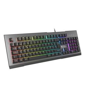 GENESIS Rhod 500 RGB teclado Juego USB QWERTY Español Negro, Gris