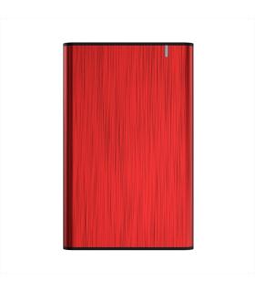 AISENS Caja Externa 2,5" ASE-2525RED 9.5mm SATA a USB 3.0 USB3.1 Gen1, Rojo