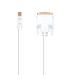 Nanocable Cable conversor Mini DP a DVI, Mini DP M - DVI M, Blanco, 2.0 M