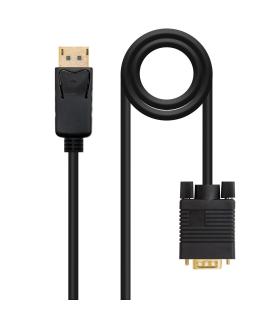 Nanocable Cable conversor DISPLAYPORT a VGA, DP M - VGA M, Negro, 3.0 M