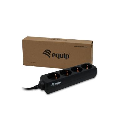 Equip 333281 base múltiple 1,1 m 4 salidas AC Negro