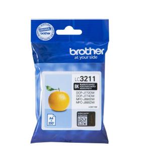 Brother LC-3211BK cartucho de tinta Original Rendimiento estándar Negro