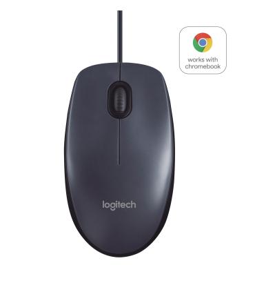 Logitech B100 ratón Oficina Ambidextro USB tipo A Óptico 800 DPI