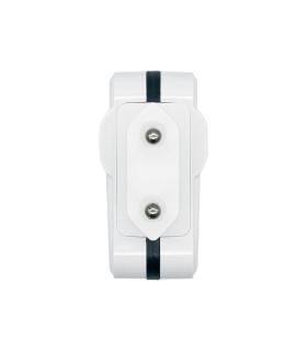 AISENS Cargador USB 17W 5V 3.4A, 2xUSB Con Control AI, Blanco