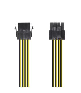 AISENS Cable Alimentación, 8pin H-4+4pin M, 30cm