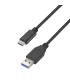 AISENS Cable USB 3.1 Gen 2 10 Gbps 3 A, Tipo C M-A M, Negro, 0.5m