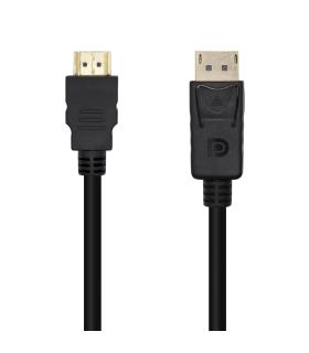 AISENS Cable Conversor DisplayPort A HDMI, DP M-HDMI M, Negro, 3.0m