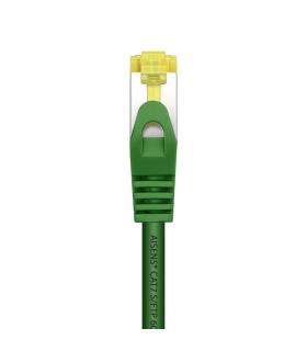 AISENS Cable De Red Latiguillo RJ45 LSZH Cat.7 600 MHz S FTP PIMF AWG26, Verde, 0.5 m