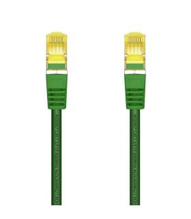 AISENS Cable De Red Latiguillo RJ45 LSZH Cat.7 600 MHz S FTP PIMF AWG26, Verde, 1.0 m