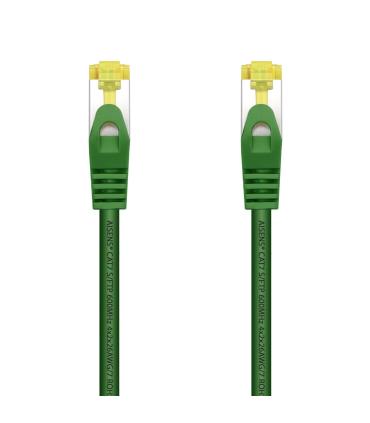 AISENS Cable De Red Latiguillo RJ45 LSZH Cat.7 600 MHz S FTP PIMF AWG26, Verde, 1.0 m