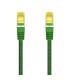 AISENS Cable De Red Latiguillo RJ45 LSZH Cat.7 600 MHz S FTP PIMF AWG26, Verde, 1.0 m