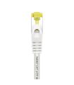 AISENS Cable De Red Latiguillo RJ45 LSZH Cat.7 600 MHz S/FTP PIMF AWG26, Blanco, 25 cm