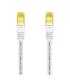 AISENS Cable De Red Latiguillo RJ45 LSZH Cat.7 600 MHz S FTP PIMF AWG26, Blanco, 2.0 m