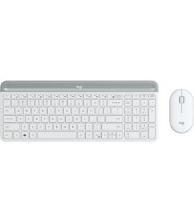 Logitech MK470 teclado Ratón incluido Oficina RF inalámbrico Español Blanco