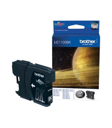 Brother LC-1100BK Black Ink Cartridge cartucho de tinta 1 pieza(s) Original Negro