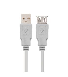 Nanocable CABLE USB 2.0, TIPO A M-A H, BEIGE, 1.0M