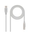 Nanocable CABLE USB 2.0 IMPRESORA, TIPO A/M-B/M, BEIGE, 1.0 M