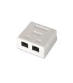 AISENS A139-0302 caja de conexiones de red Cat6 Blanco