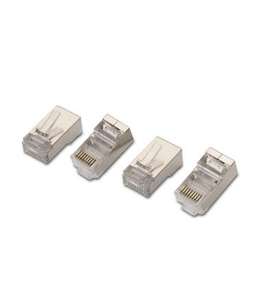 AISENS A139-0298 conector RJ-45 Acero inoxidable, Transparente