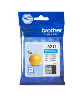 Brother LC-3211C cartucho de tinta Original Rendimiento estándar Cian