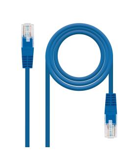 Nanocable CABLE RED LATIGUILLO RJ45 CAT.6 UTP AWG24, AZUL, 0.5 M