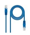 Nanocable CABLE RED LATIGUILLO RJ45 CAT.6 UTP AWG24, AZUL, 0.5 M