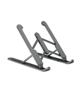 AISENS Soporte De Sobremesa Ajustable Para Portatil   Tablet, Gris Oscuro