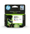 HP Cartucho de tinta original 301XL de alta capacidad Tri-color